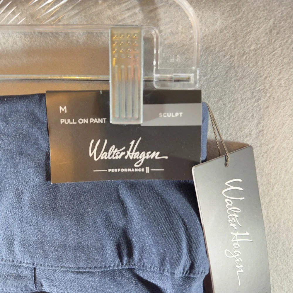 437 | NWT Walter Hagen Performance Sculpt Pull On Golf‎ Pant Dark Navy Women Med